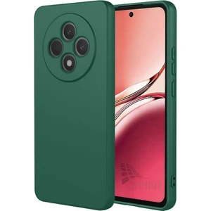 Oppo Reno 12F 5g Uyumlu Silikon Kılıf - Kamera Korumalı Esnek Pastel Renk Kapak - Yeşil