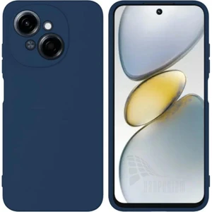 Tecno Spark Go 1 Uyumlu Silikon Kılıf - Kamera Korumalı Esnek Pastel Renk Kapak - Lacivert