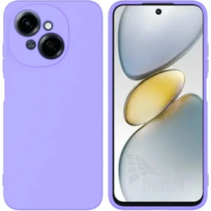 Tecno Spark Go 1 Uyumlu Silikon Kılıf - Kamera Korumalı Esnek Pastel Renk Kapak - Lila