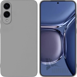 Samsung Galaxy S25 Edge Uyumlu Silikon Kılıf - Kamera Korumalı Esnek Pastel Renk Kapak - Gri