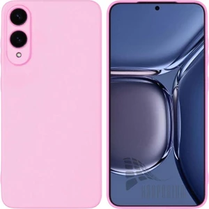 Samsung Galaxy S25 Edge Uyumlu Silikon Kılıf - Kamera Korumalı Esnek Pastel Renk Kapak - Pembe