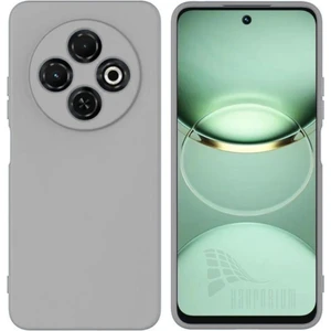 Tecno Spark 30C Uyumlu Silikon Kılıf - Kamera Korumalı Esnek Pastel Renk Kapak - Gri