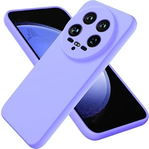 Xiaomi 15 Ultra Uyumlu Silikon Kılıf - Kamera Korumalı Esnek Pastel Renk Kapak - Lila