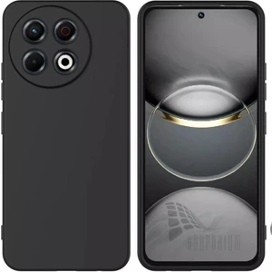 Tecno Spark 30 Pro Uyumlu Silikon Kılıf - Kamera Korumalı Esnek Pastel Renk Kapak - Siyah