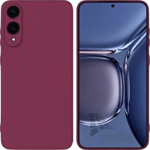 Samsung Galaxy S25 Edge Uyumlu Silikon Kılıf - Kamera Korumalı Esnek Pastel Renk Kapak - Mürdüm