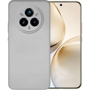 Realme 14 Pro Plus Uyumlu Silikon Kılıf - Kamera Korumalı Esnek Pastel Renk Kapak - Gri