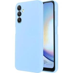 Samsung Galaxy M34 5g Uyumlu Silikon Kılıf - Kamera Korumalı Esnek Pastel Renk Kapak - Mavi