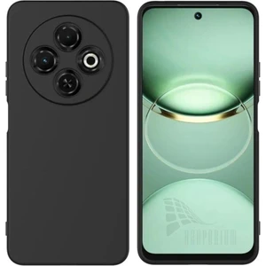 Tecno Spark 30C Uyumlu Silikon Kılıf - Kamera Korumalı Esnek Pastel Renk Kapak - Siyah