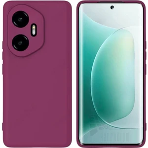 Honor 300 Uyumlu Silikon Kılıf - Kamera Korumalı Esnek Pastel Renk Kapak - Mürdüm