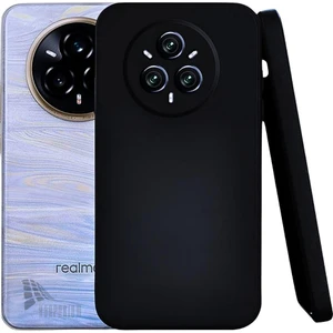 Realme 14 Pro Uyumlu Silikon Kılıf - Kamera Korumalı Esnek Pastel Renk Kapak - Siyah
