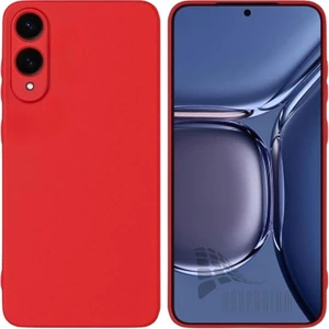 Samsung Galaxy S25 Edge Uyumlu Silikon Kılıf - Kamera Korumalı Esnek Pastel Renk Kapak - Kırmızı