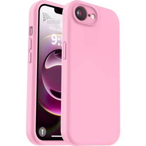 Apple iPhone 16e Uyumlu Silikon Kılıf - Pastel Renk Tonu Esnek Tam Koruma Kapak - Pembe