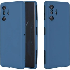 Redmi K40 Gaming Uyumlu Silikon Kılıf - Kamera Korumalı Esnek Pastel Renk Kapak - Lacivert