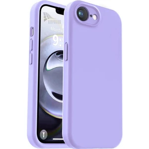 Apple iPhone 16E Uyumlu Silikon Kılıf - Kamera Korumalı Esnek Pastel Renk Kapak - Lila