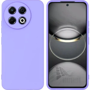 Tecno Spark 30 Pro Uyumlu Silikon Kılıf - Kamera Korumalı Esnek Pastel Renk Kapak - Lila