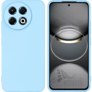 Tecno Spark 30 Pro Uyumlu Silikon Kılıf - Kamera Korumalı Esnek Pastel Renk Kapak - Mavi