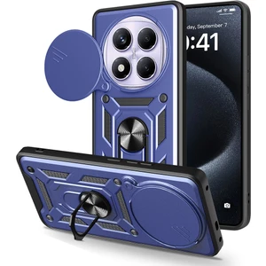 Xiaomi Redmi Note 14 Pro 4g Uyumlu Kılıf Magnetik Standlı Kamera Korumalı Zore Sürgülü Vega Kapak