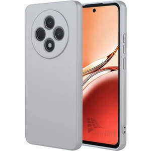 Oppo Reno 12F 5g Uyumlu Silikon Kılıf - Kamera Korumalı Esnek Pastel Renk Kapak - Gri