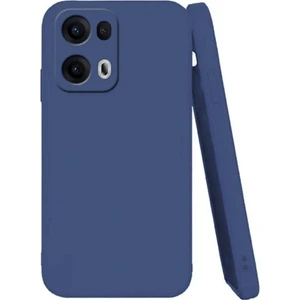 Oppo Reno 13 Pro Uyumlu Silikon Kılıf - Kamera Korumalı Esnek Pastel Renk Kapak - Lacivert