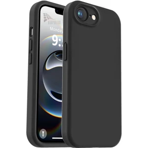 Apple iPhone 16E Uyumlu Silikon Kılıf - Kamera Korumalı Esnek Pastel Renk Kapak - Siyah