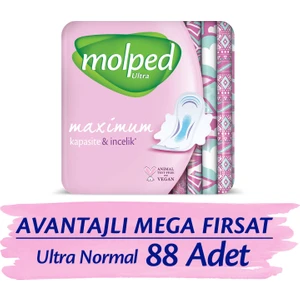 Ultra Hijyenik Ped Normal Avantajlı Mega Paket 88 Adet