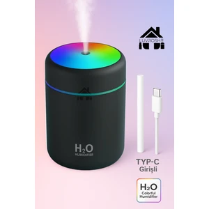 Yeni Micro LED Işıklı Mini Ortam Oda Hava Nemlendirici ve Taşınabilir Buhar Makinesi H2O Humidifier