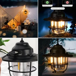 Eşya Dünyası LED Şarj Edilebilir Dış Mekan Kamp Işığı, Taşınabilir Mini Çadır Acil Durum Lambası