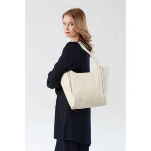 Suni Deri Fermuarlı Kol Çantası