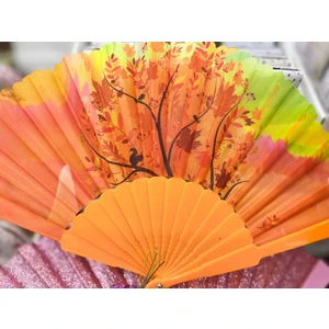 Plastik Desenli Yelpaze