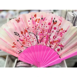 Plastik Desenli Yelpaze