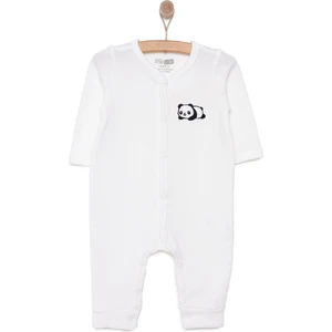 Hellobaby Yenidoğan Unisex Patiksiz Tulum Ekru