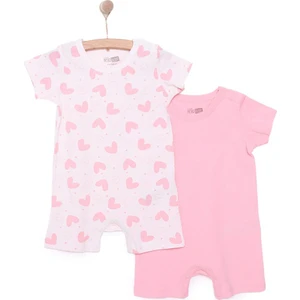 Hellobaby Yenidoğan Kız 2li Kısa Tulum Kız Bebek