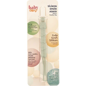 Baby Dcey Silikon Emzik Askısı- Yeşil
