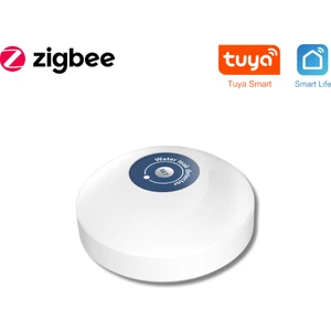 Zigbee Dahili Alarmlı Su Baskını Sensörü (Tuya, Smart LIFE,ZIGBEE2MQTT Uyumlu )