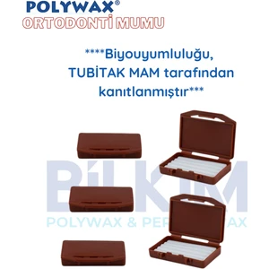 5 Adet Çikolata Aromalı Ortodonti Mumu- Diş Teli Mumu - Braket Mumu Wax- Ortodontik Wax