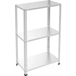 3 Katlı Galvaniz Çelik Raf - Depo, Arşiv, Kiler, Dosya, Market Rafı - 31x93 cm-100 cm-0.70 mm