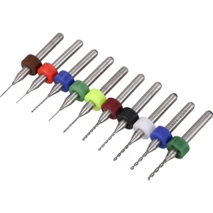 10 Karbür Mini Matkap Ucu Paketi Cnc Pcb (0.3-1.2mm) (Yurt Dışından)