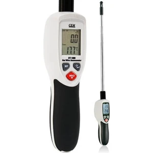 Dt 1880 Teleskobik Problu Kızgın Tel Hava Hızı ve Sıcaklık Ölçer Anemometre (Kayıt Özellikli)