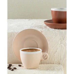 English Home Edno Stoneware 2'li Kahve Fincan Takımı 100 ml Kahve-Pudra