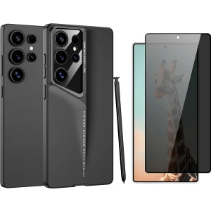 Samsung Galaxy S25 Ultra Kılıf Ultra İnce Kamera Korumalı Sert Rubber Zore Procase Kapak + Hayalet Cam Ekran Koruyucu