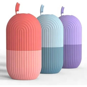 Buz Yüz Silindiri | %100 Silikon Masaj Aleti Silikon Buz Küpü Rulo Masaj Göz Torbalarını Giderme