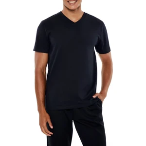 V Yaka Pamuklu Tişört