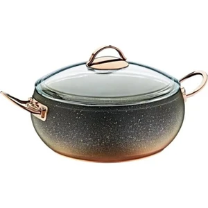 Oms Collection - 3141 - 2 Parça, Biogranit, 24X10,5 cm - 4,5 Litre- Bakır Gövde, Bakır Detay