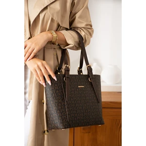 Kahverengi Birinci Sınıf Kadın El ve Omuz Çantası Yeni Sezon Ebat :boy: 25 En : 35 cm