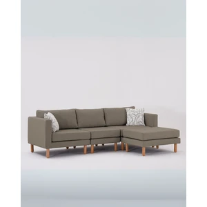 Velura Home & Living Armin Akıllı Köşe Koltuk Takımı & Modern Modüler Yataklı Köşe Takımı - Sütlü Kahve