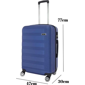 Büyük Boy Valiz 4x2 Teker Mavi 1451