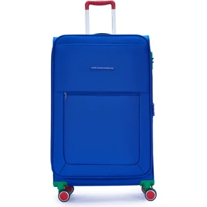 Benetton Büyük Boy Kumaş Valiz Saks Mavi Bnt2800