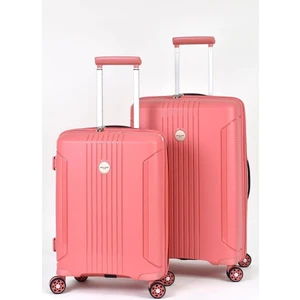 Polipropilen Valiz 2'li Valiz Seti Orta Boy - Kabin Boy Pudra 04pc7060