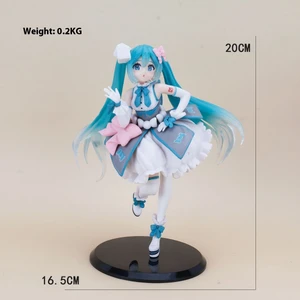 Hatsune Miku El Modeli Ikincil Yuan Sevimli Masaüstü Şasi Süsleri El Aleti (Yurt Dışından)