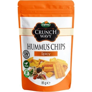 Cipsaş Crunch Wavy Baharat Aromalı Vegan Glütensiz Zeytinyağlı Fırınlanmış Nohut Cipsi (Hummus Chips)